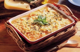 Asado de papa y queso